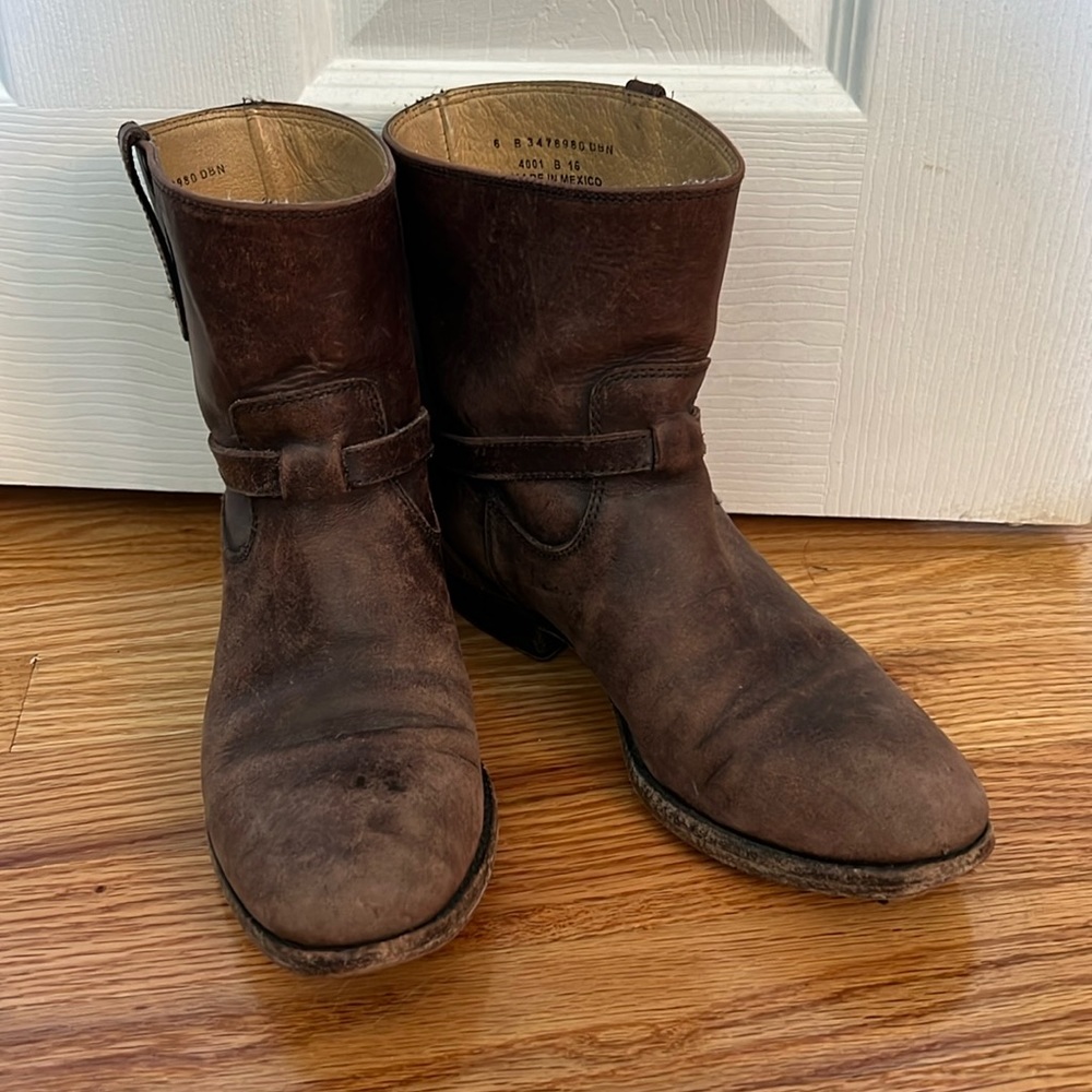 Frye brown leather boots